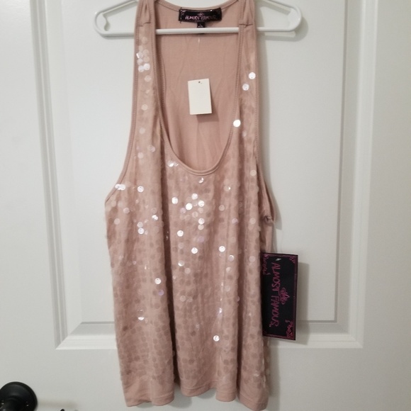 NWTS Almost Famous Sequin Tank M - Picture 1 of 3